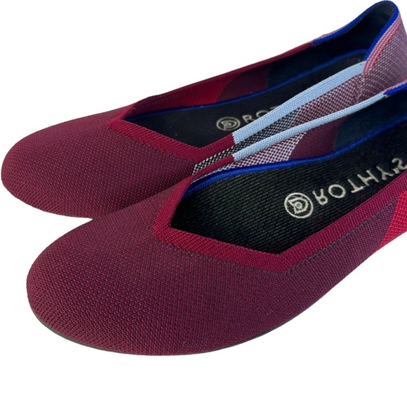 Rothy’s Berry Colorblock Flats Size 9.5 - Picture 2 of 7